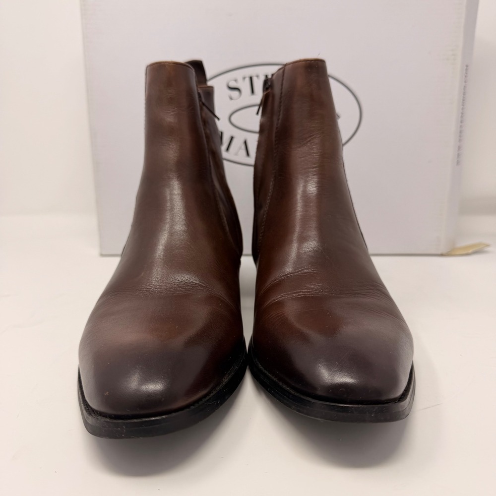 Steve Madden Santos Men's Brown Leather Chelsea Ankle Boots Size 7M New - Picture 10 of 16